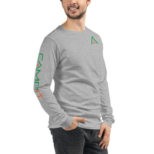 Long Sleeve T-shirt  with Two Tone Chest Icon+ Sleeve Logo