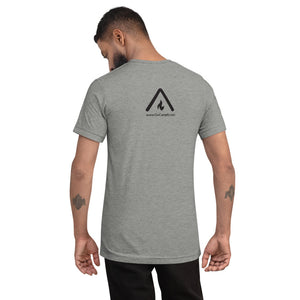 Tri-Blend Short Sleeve T-Shirt with Modern Black Logo