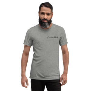 Tri-Blend Short Sleeve T-Shirt with Modern Black Logo