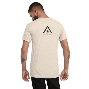 Tri-Blend Short Sleeve T-Shirt with Modern Black Logo