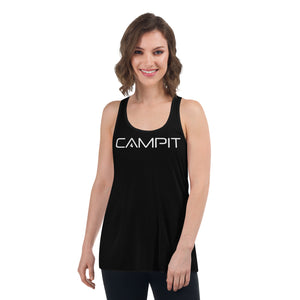 Racerback Tank Top with Modern White Logo