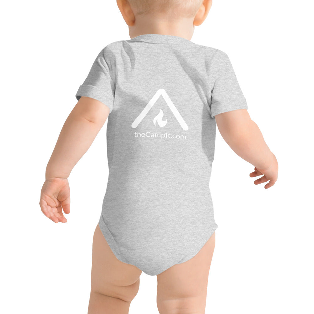 Baby Onesie with Modern White Logo
