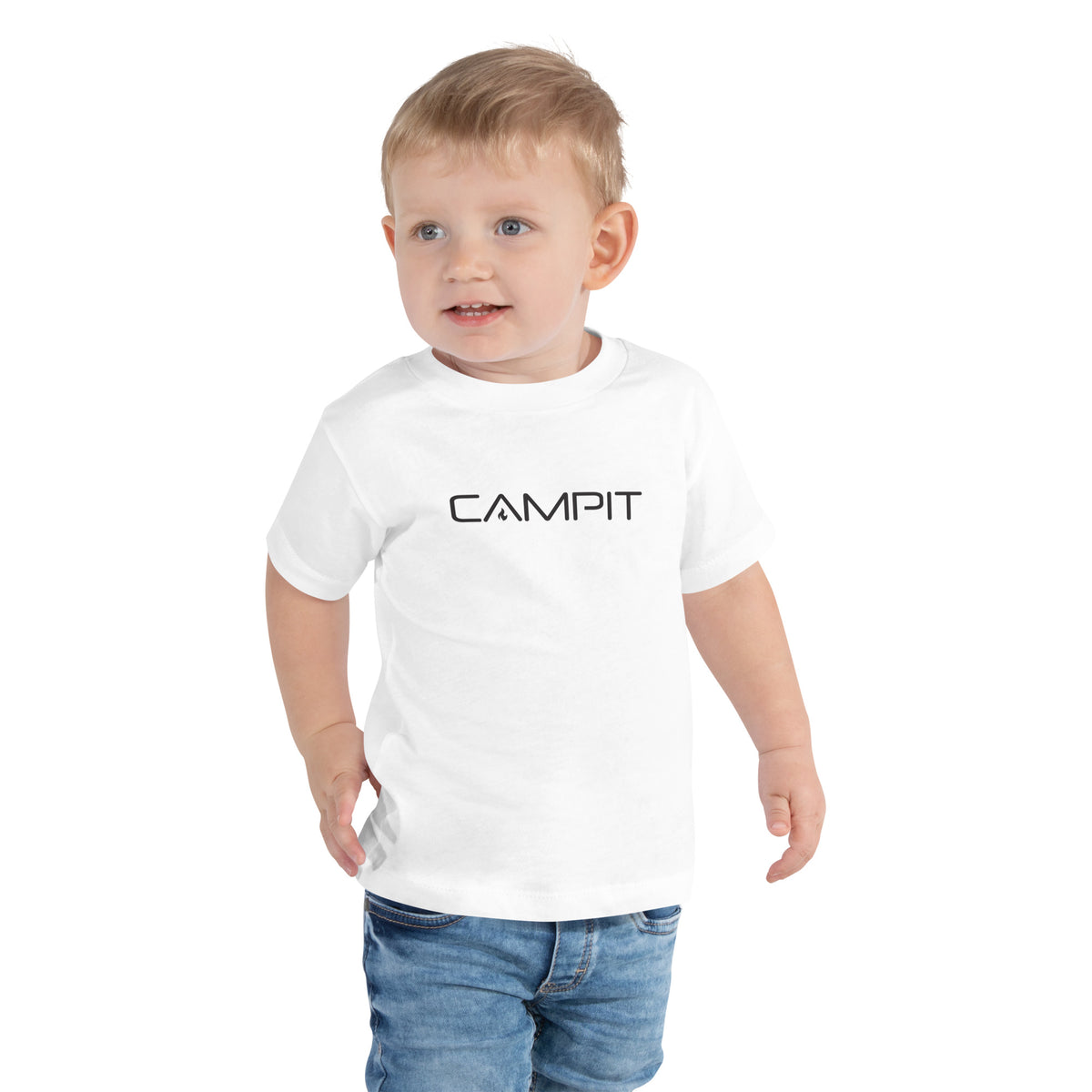 Toddler Short Sleeve with Modern Black Logo