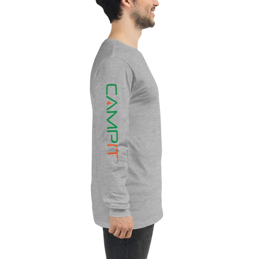 Long Sleeve T-shirt  with Two Tone Chest Icon+ Sleeve Logo
