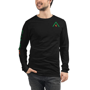 Long Sleeve T-shirt  with Two Tone Chest Icon+ Sleeve Logo
