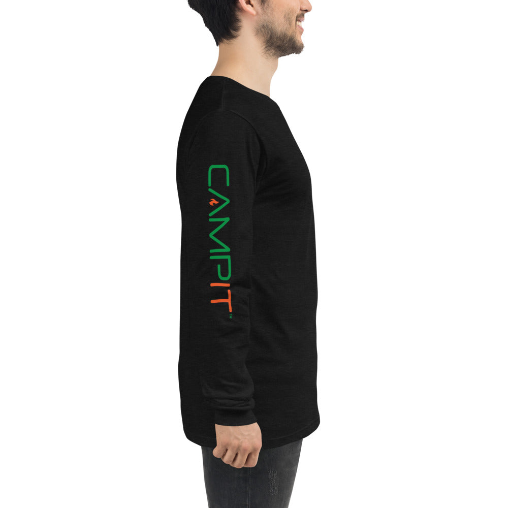 Long Sleeve T-shirt  with Two Tone Chest Icon+ Sleeve Logo