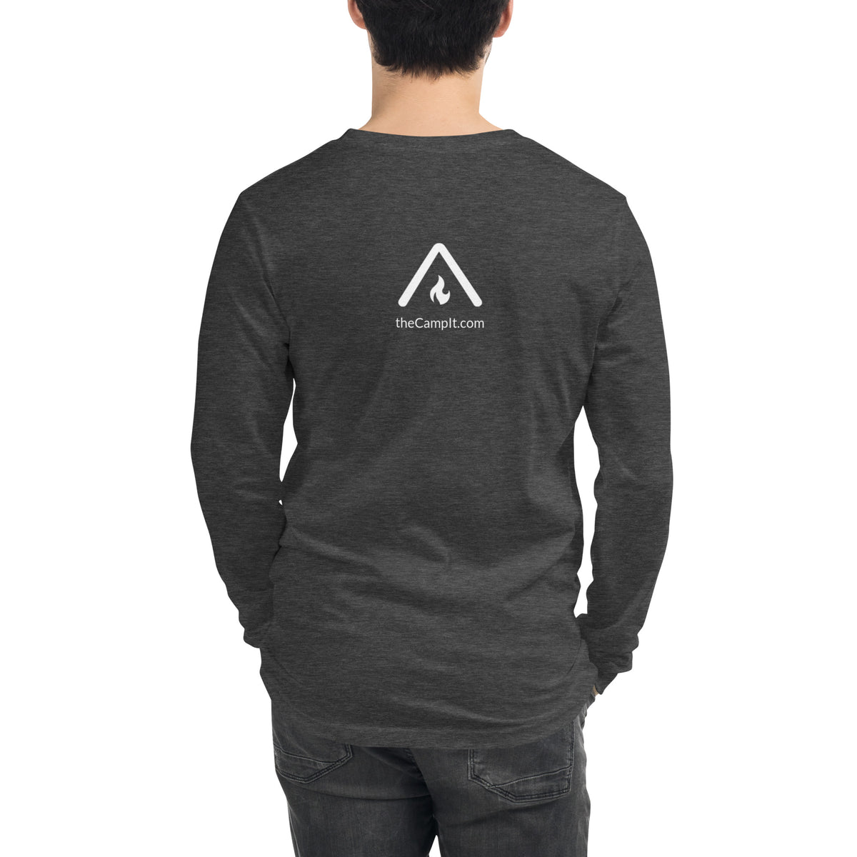 Long Sleeve T-shirt with Modern White Logo