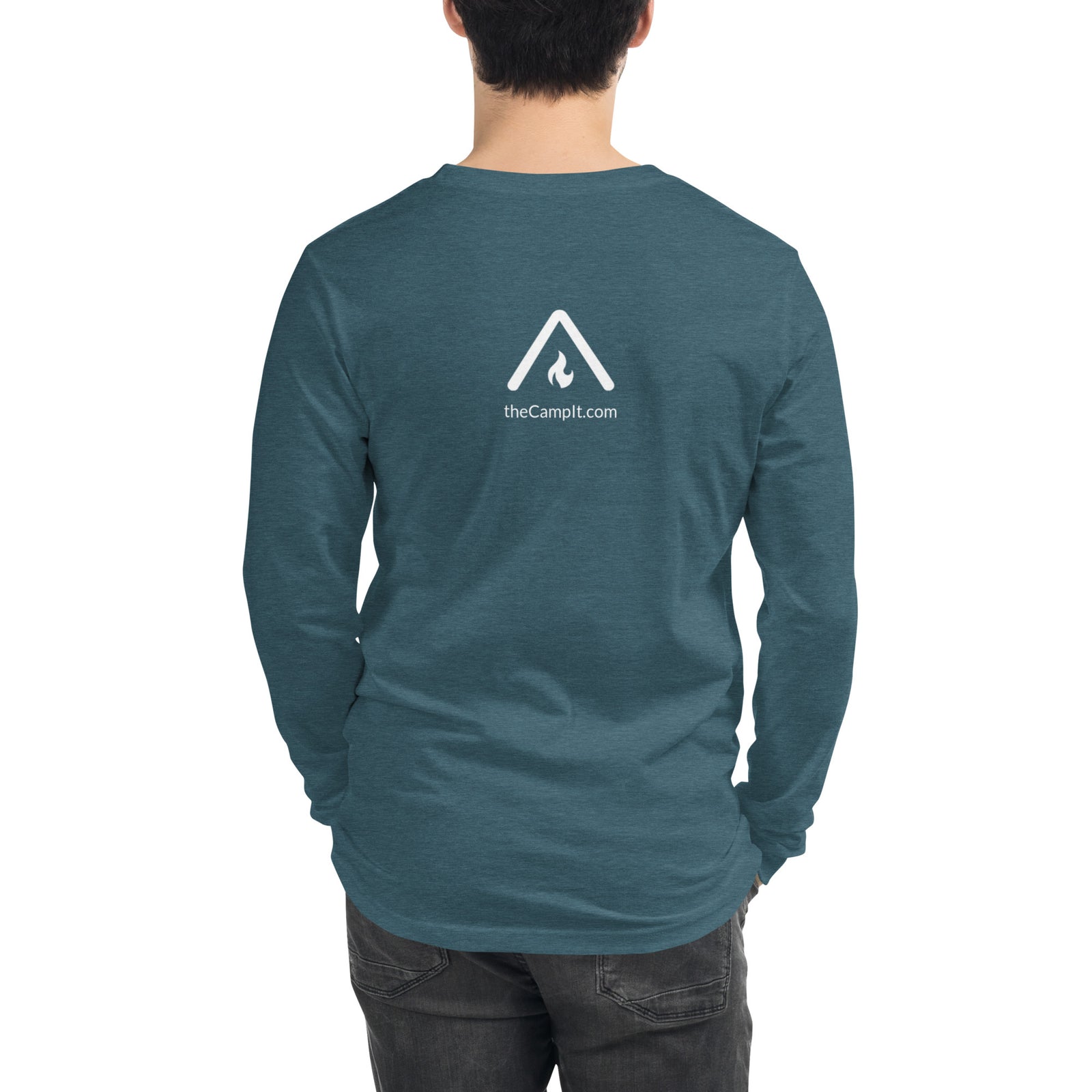 Long Sleeve T-shirt with Modern White Logo