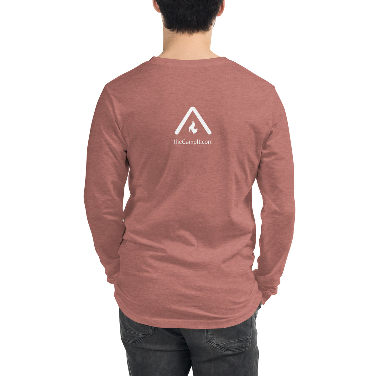 Long Sleeve T-shirt with Modern White Logo