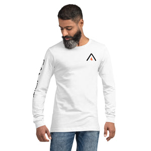 Long Sleeve T-shirt with Vintage Flame Chest Icon+ Sleeve Logo