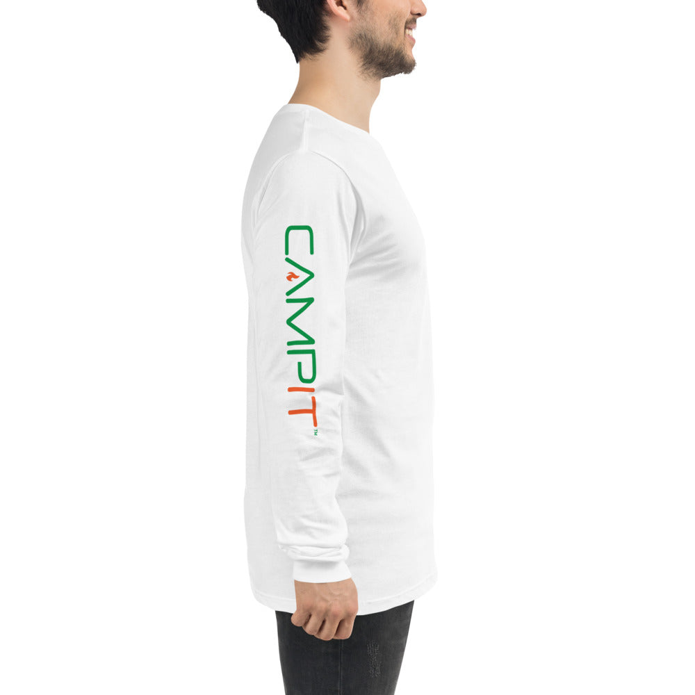 Long Sleeve T-shirt  with Two Tone Chest Icon+ Sleeve Logo