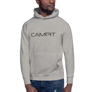 Pullover Hoodie with Modern Black Logo