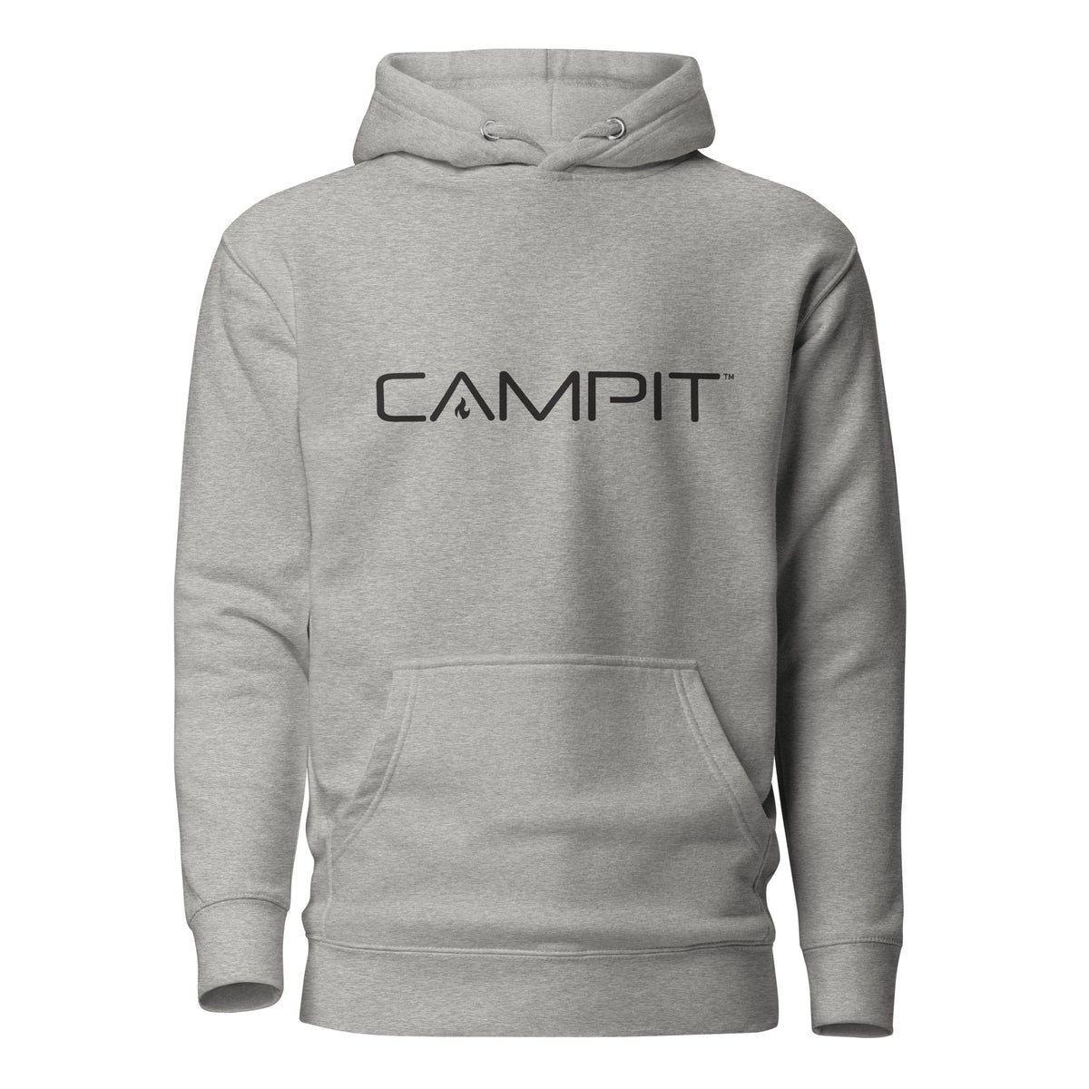 Pullover Hoodie with Modern Black Logo