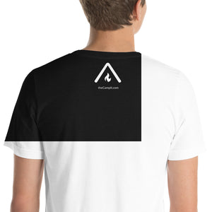 Heathered Short Sleeve T-Shirt with Modern White Logo
