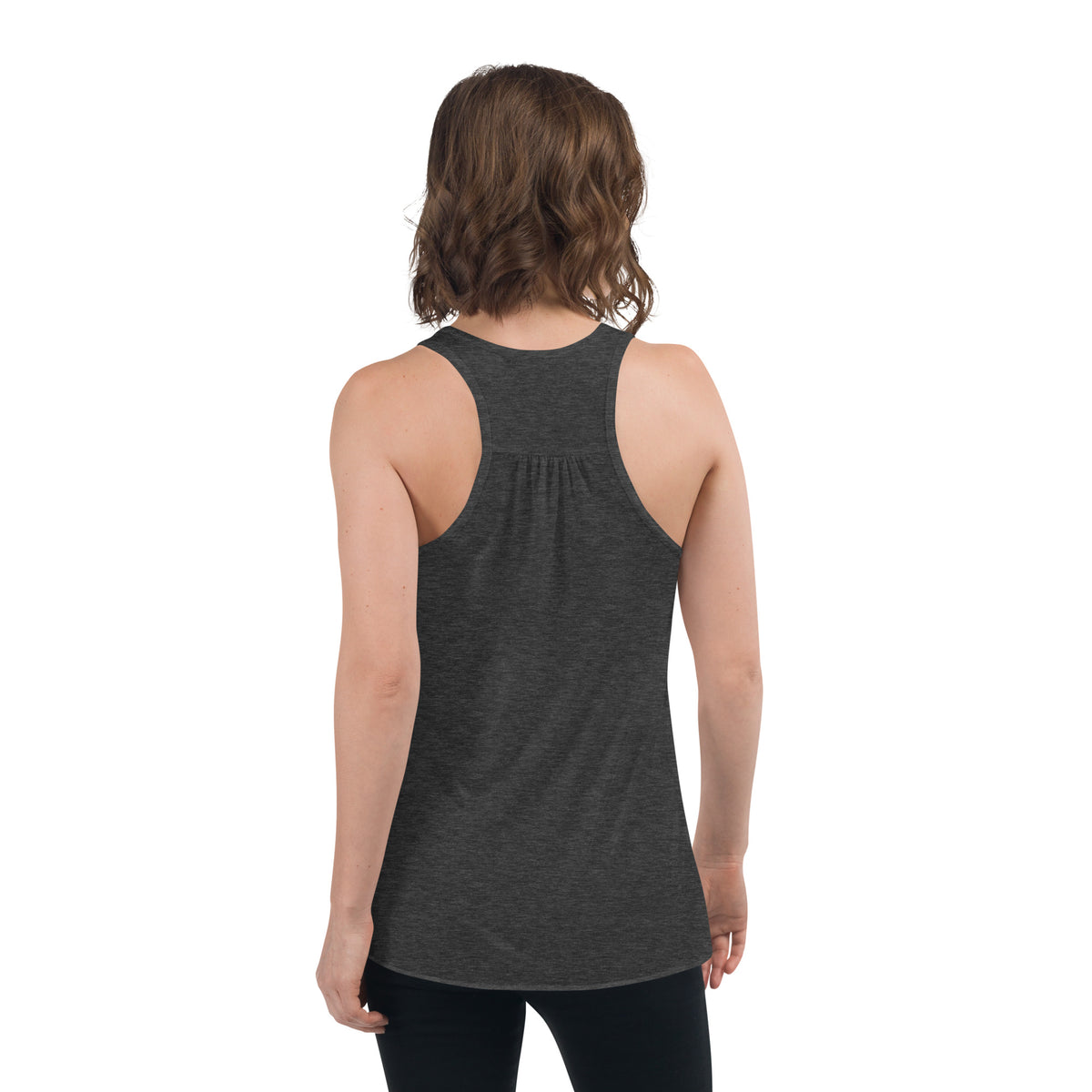 Racerback Tank Top with Modern White Logo